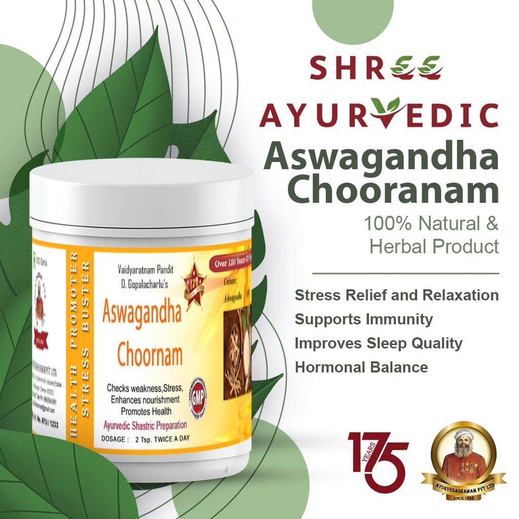 Aswagandha Choornam - Reduce Stress and Revitalize Your Body