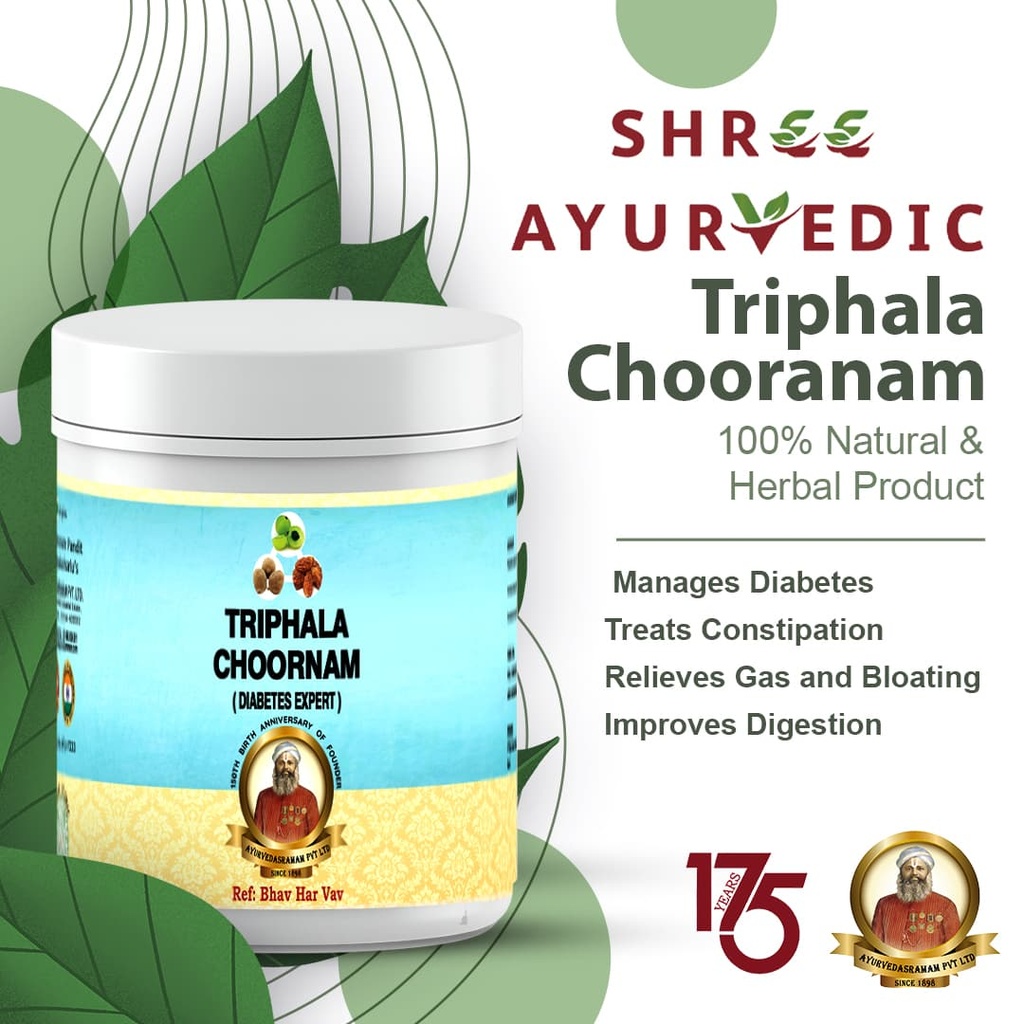 Triphala Choornam - Supports Digestion, Vision, and Detoxification