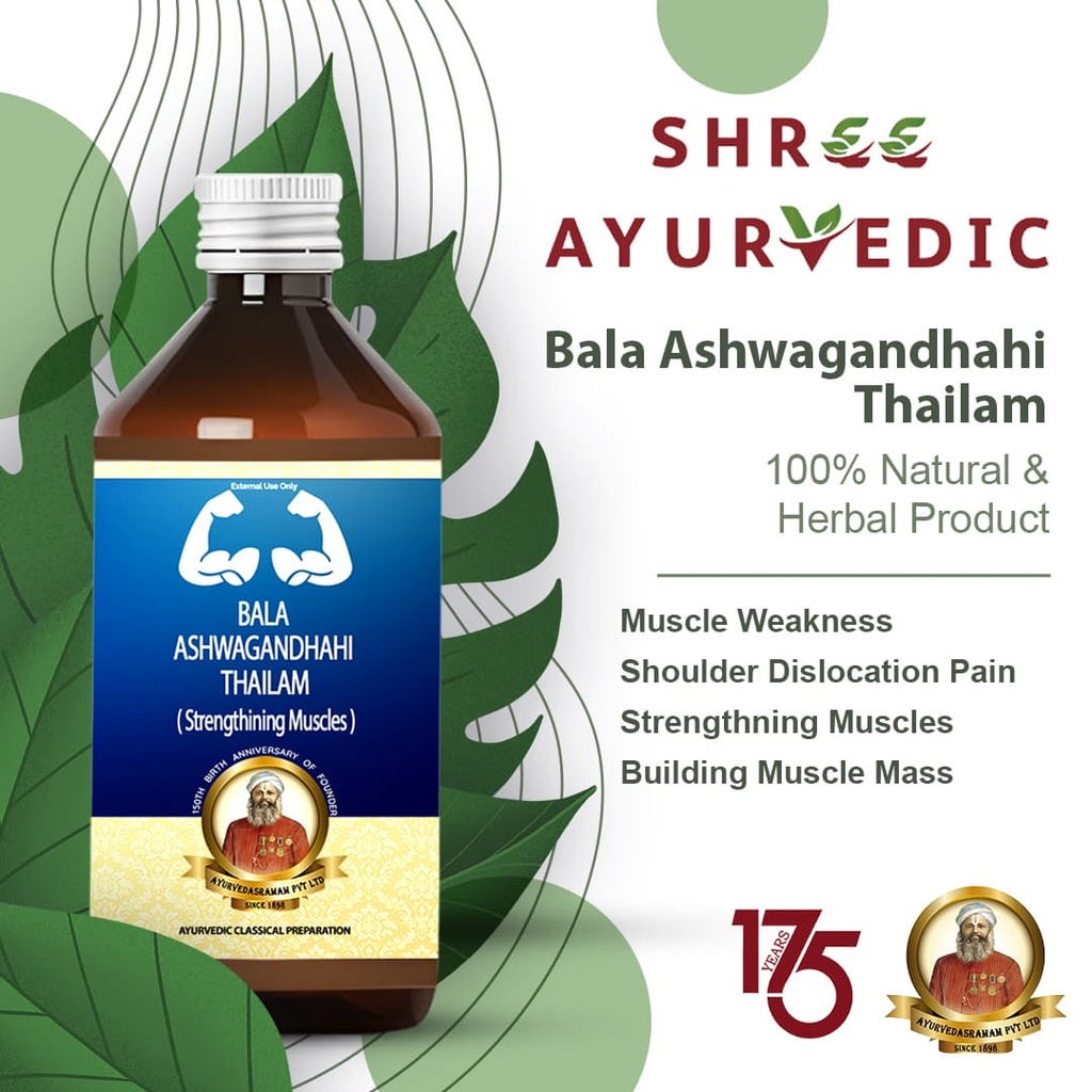 Bala Ashwagandhahi Thailam - Strengthens Muscles