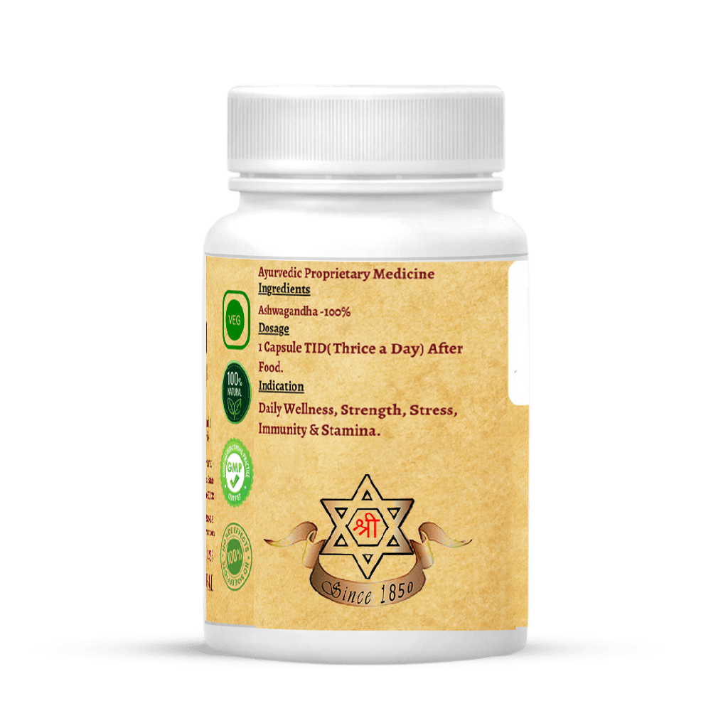 Ashwagandha Capsules - Natural Support for Stress and Immunity