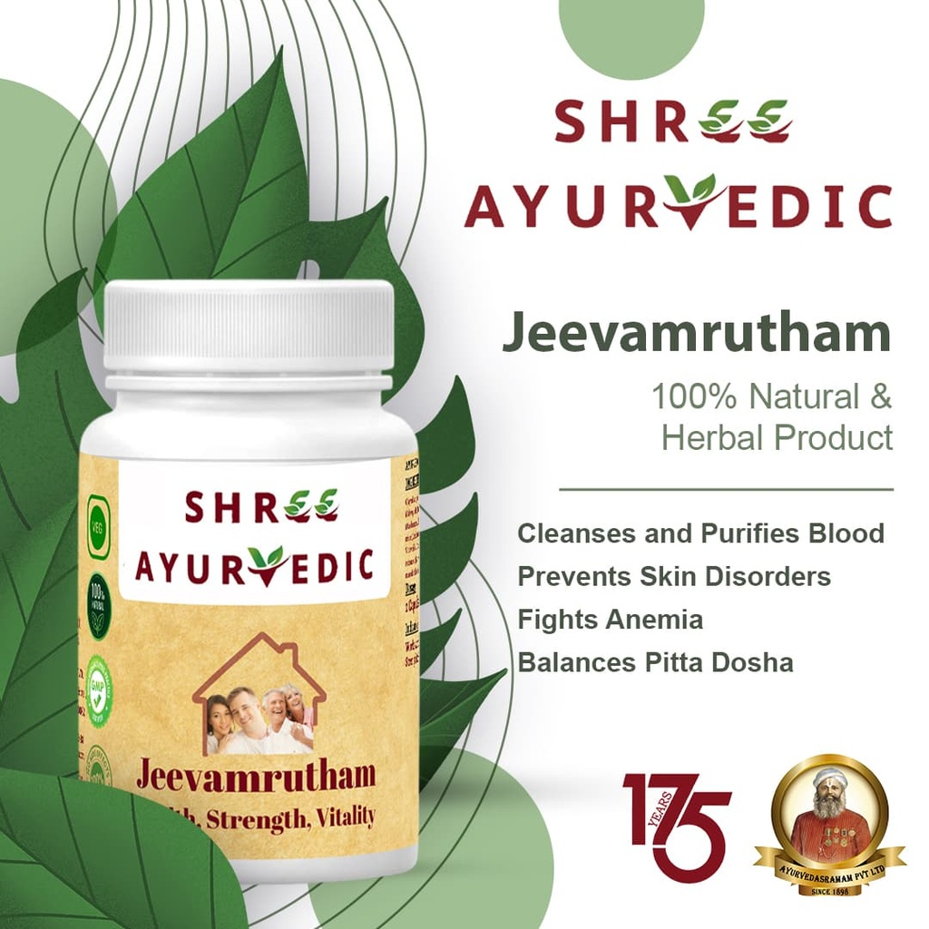 Jeevamrutham Capsules - Relieve Stress and Enhance Vitality