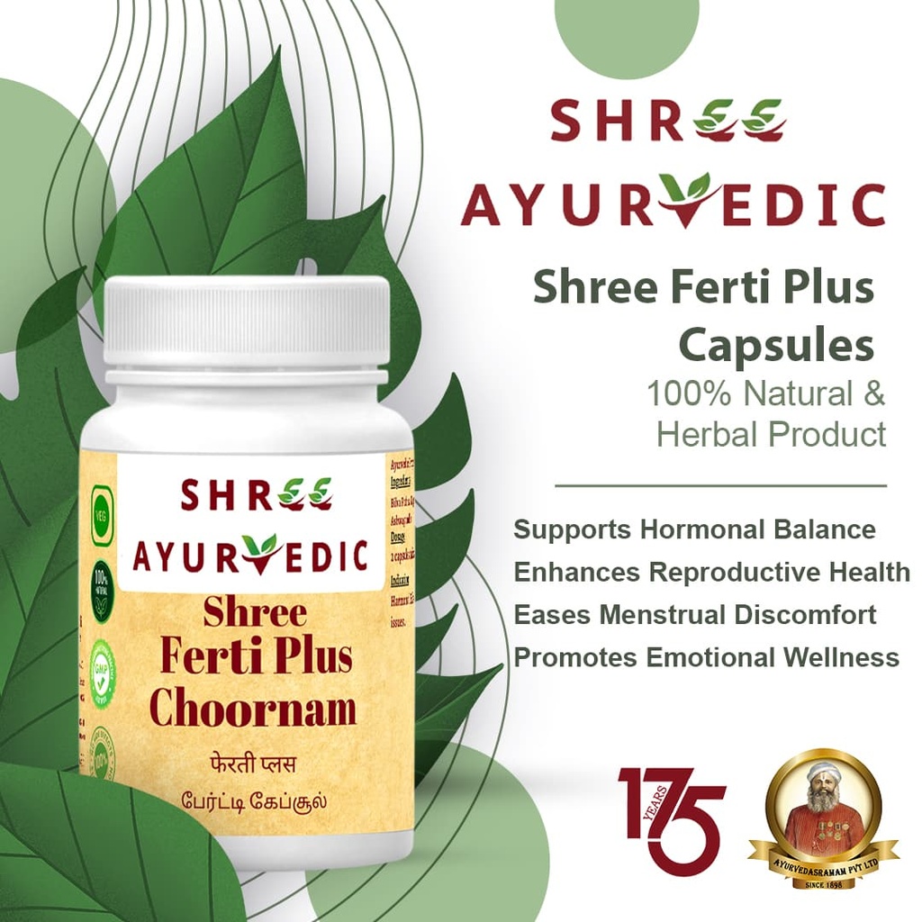 Shree Ferti Plus Capsules - Herbal Support for Hormonal and Reproductive Health